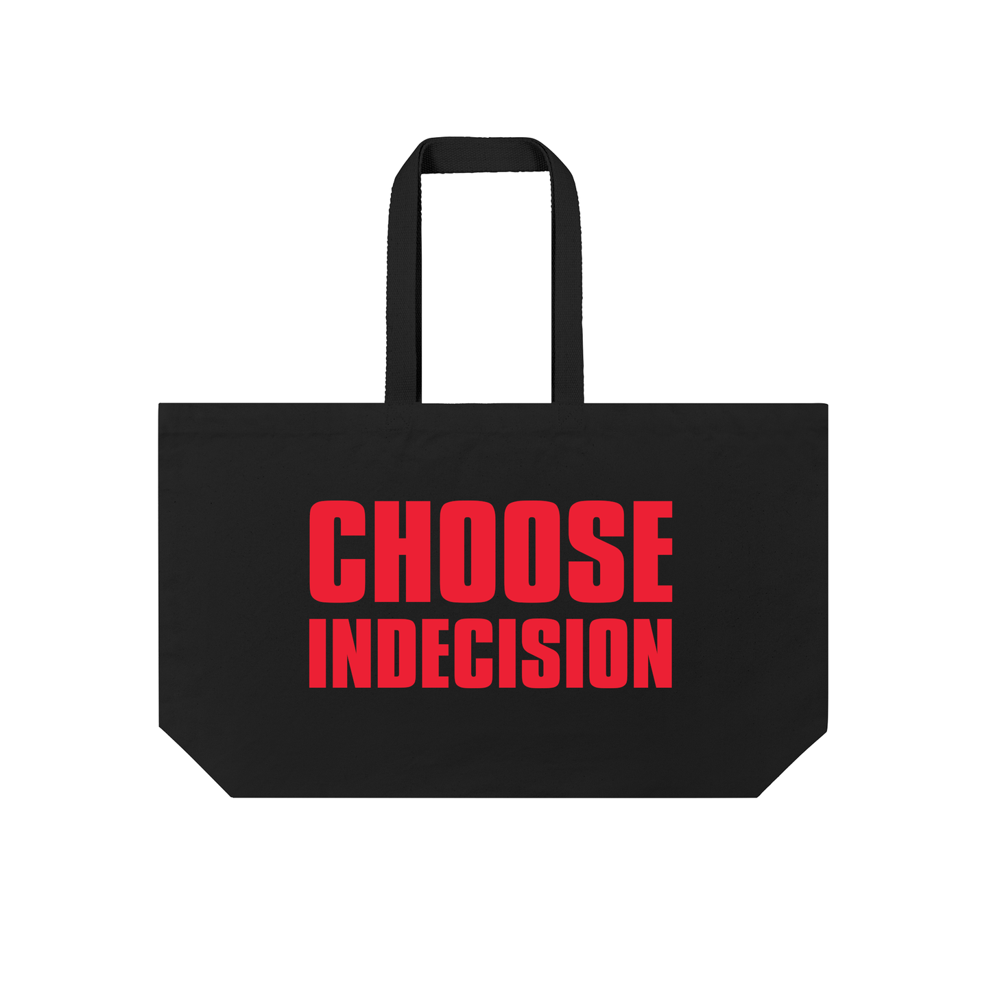Choose Indecision - Oversized Canvas Shopper Bag